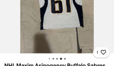 Anyone looking for a Maxim Asinogenov jersey 🤣🤣