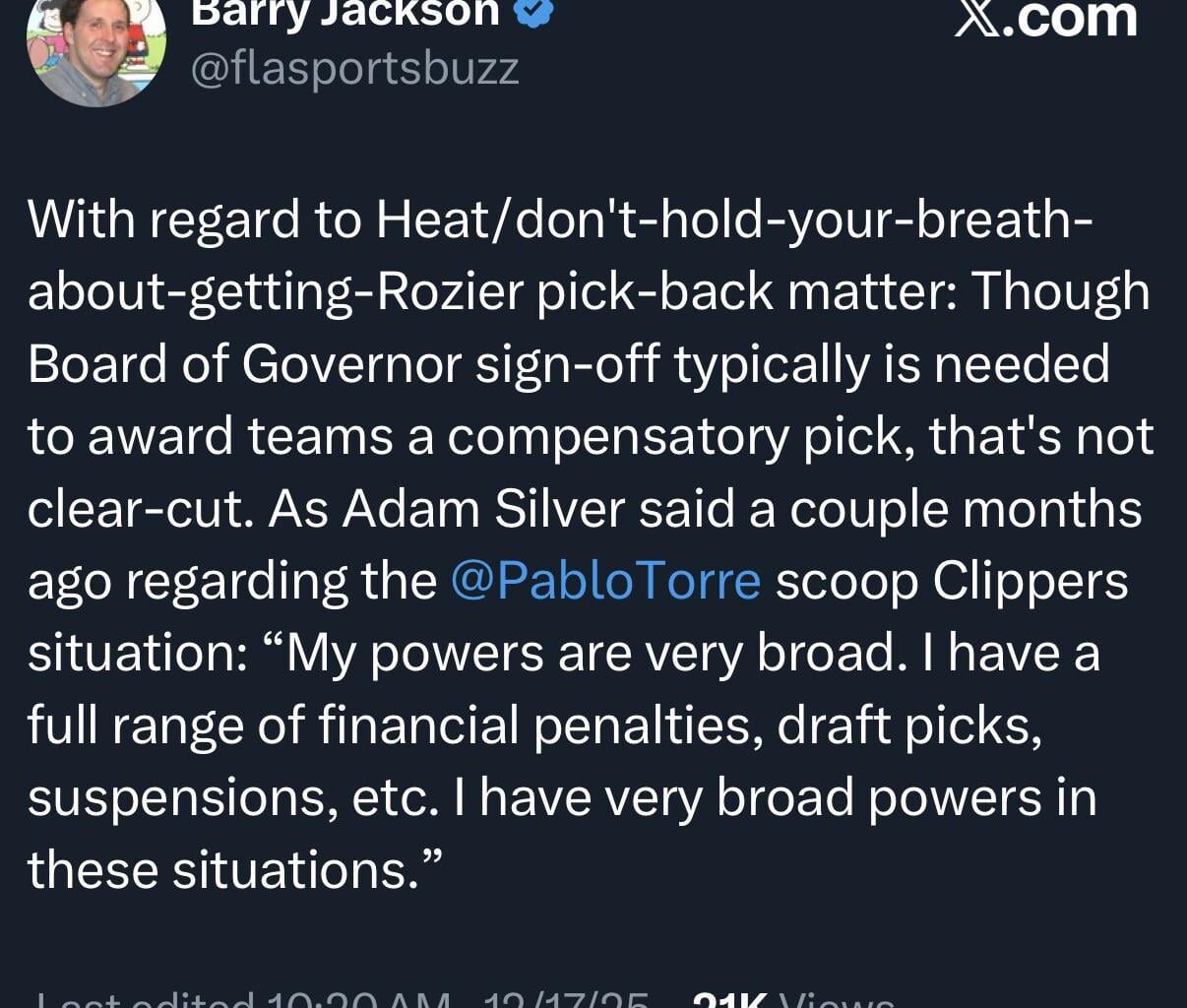 Adam Silver has the power to fix his mistake…