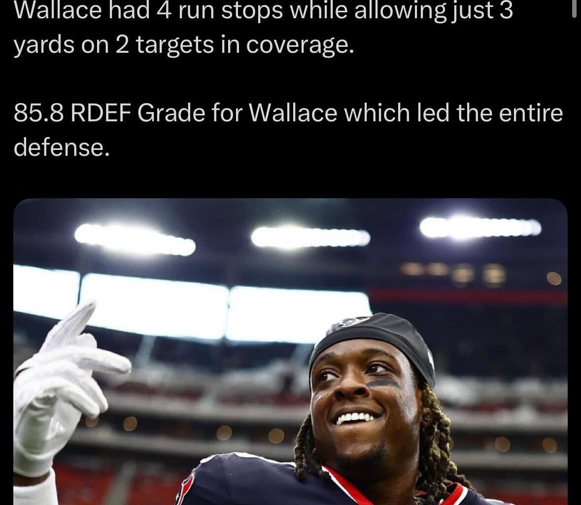 Caserio found our new starting Safety off the street. Immediate impact player against the Chargers