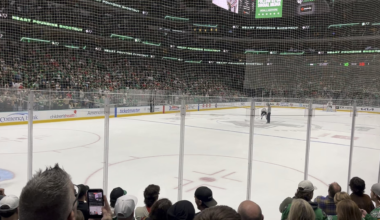 My view of the Lardis shootout winner on 12/27 against the Dallas Stars