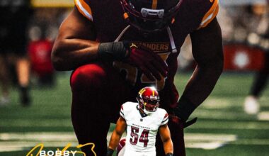 bobby was nominated walter payton man of the year for the commanders!