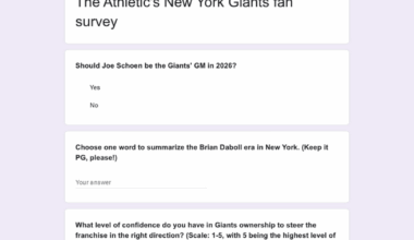 The Athletic's Giants fan survey: "Should Joe Schoen return as GM in 2026?"
