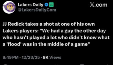 JJ redick takes a jab at one of his own players