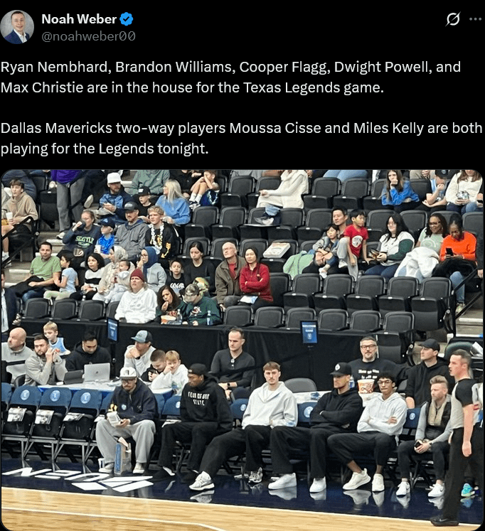 [Weber] Our Boys Are Hoop Sickos And Amazing Teammates! Spent Their Saturday Night At The G-League Game Supporting The Homies