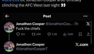 [Ari Meirov] #Broncos DE Jonathon Cooper after officially clinching the AFC West last night 👀