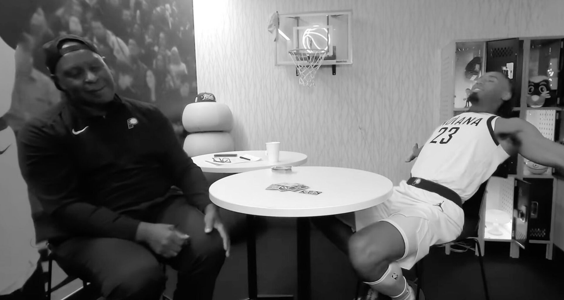 Aaron says he's the most competitive on Pacers.