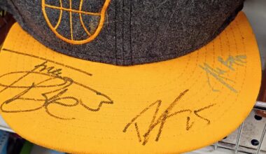 Who signed this hat?