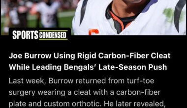 So is this why he looked like he hadn’t skipped a beat vs. the Ravens? 🧐