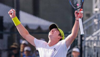 Joao Fonseca claims his third ATP Challenger trophy in March at the Arizona Tennis Classic.