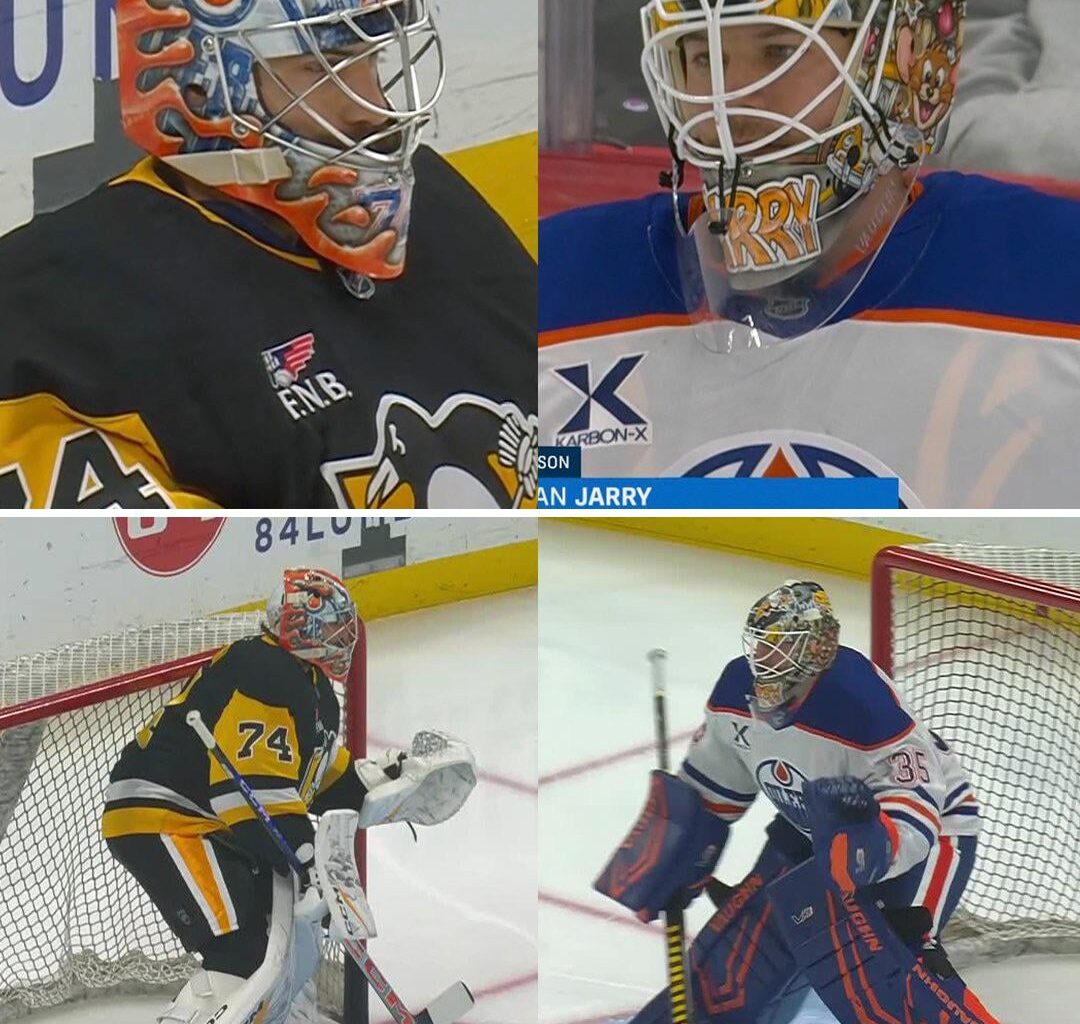 Swap goalie masks