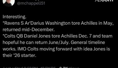 For those thinking Daniel Jones is out for 12 months, he ain’t.