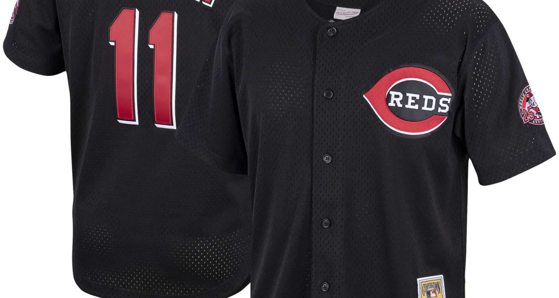 45% off Barry Larkin Cincinnati Reds Mitchell & Ness Cooperstown Collection Batting Practice Jerseys
