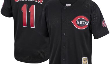 45% off Barry Larkin Cincinnati Reds Mitchell & Ness Cooperstown Collection Batting Practice Jerseys