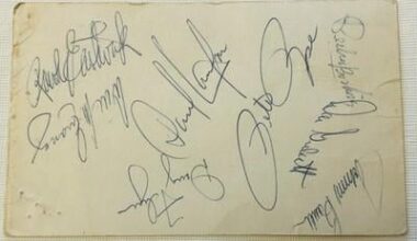 Cincinnati Reds Big Red Machine Autographed Card Rose, Bench, Concepcion + More