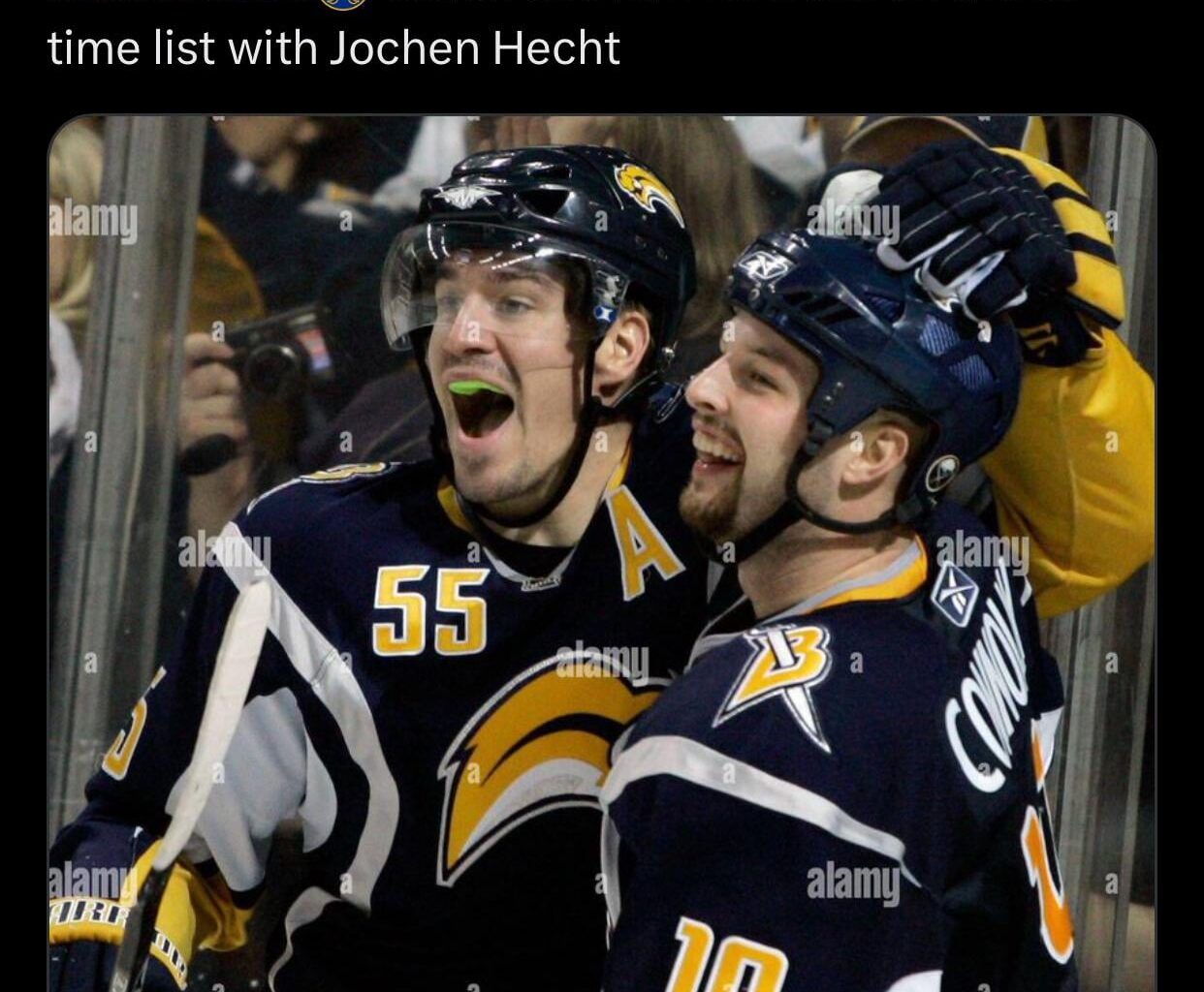 [Sabres Fun Stats] Tage Thompson now has 345 points for the Sabres, which ties him for 20th on the all time list with Jochen Hecht