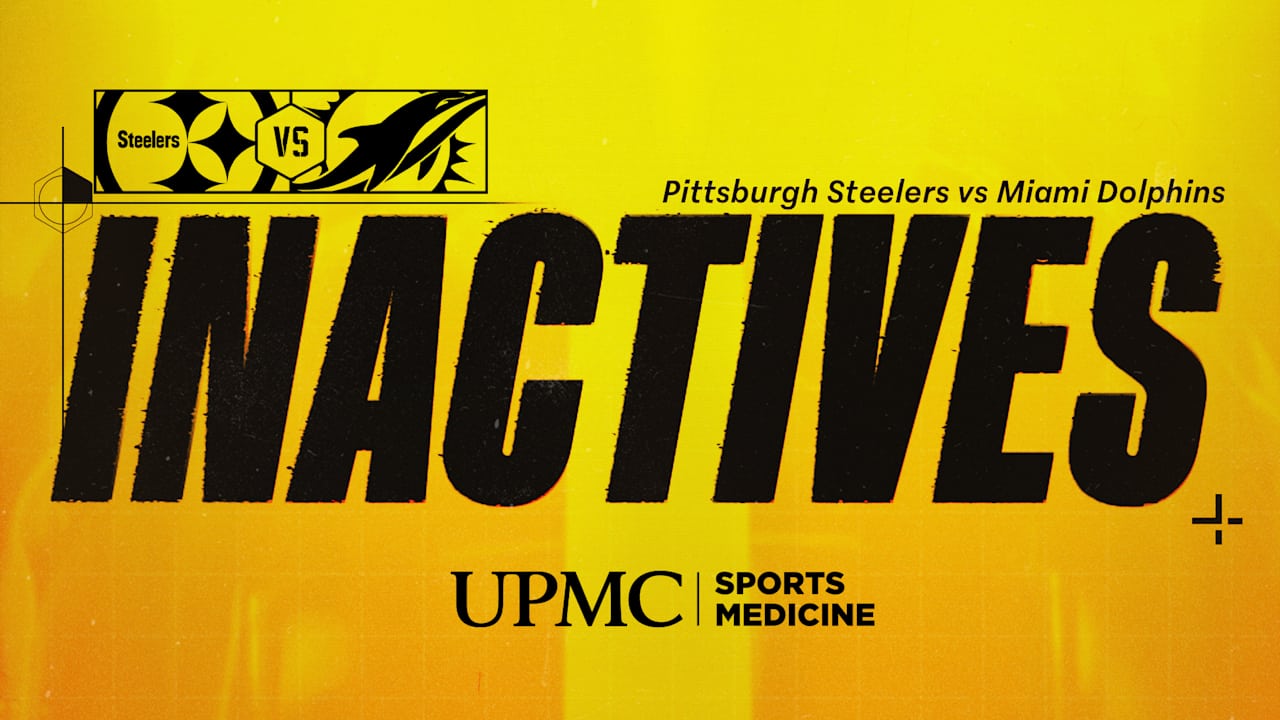 Steelers inactives for Week 15 vs Dolphins