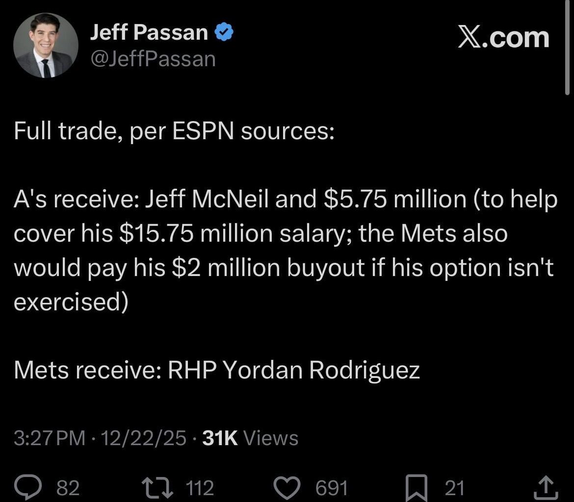 Full trade details for McNeil