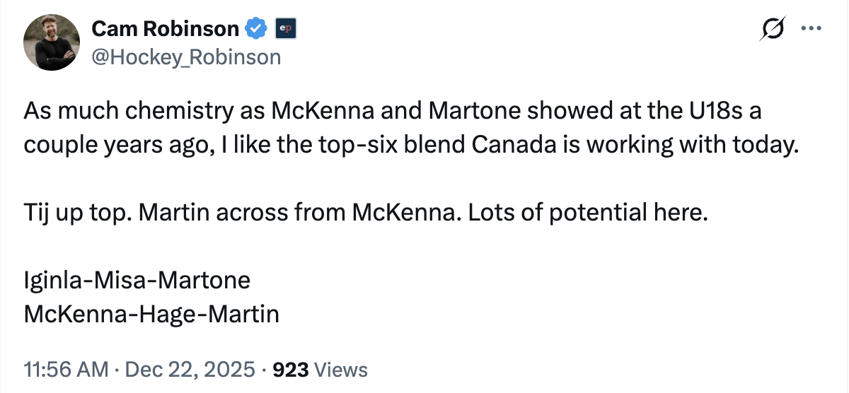 Martin is back with McKenna