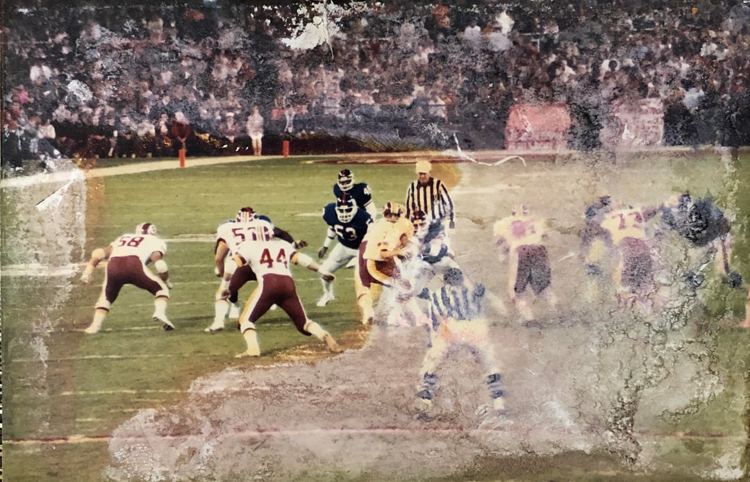 Found these old pics from the Theismann game. Decent shot of LT at the end.