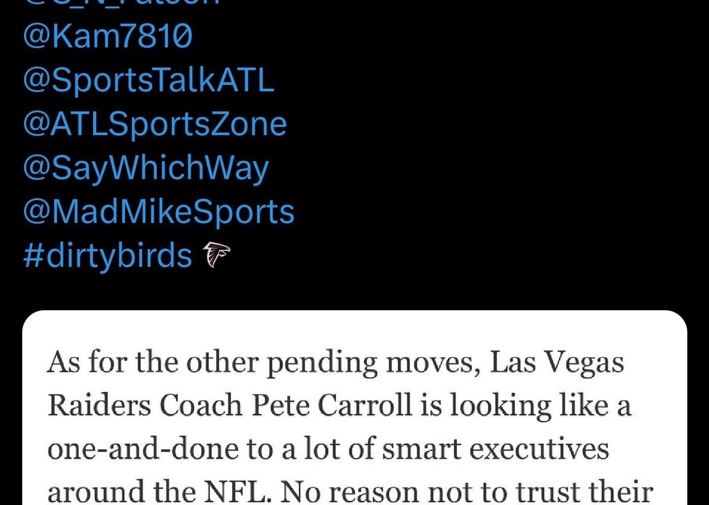 Raheem Morris is “is as good as gone” in Atlanta per Jason La Canfora