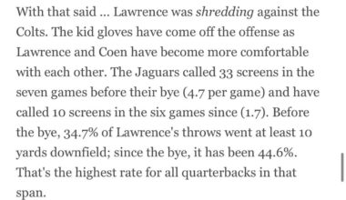 Wow it’s almost like QBs need time to learn and get comfortable with a system