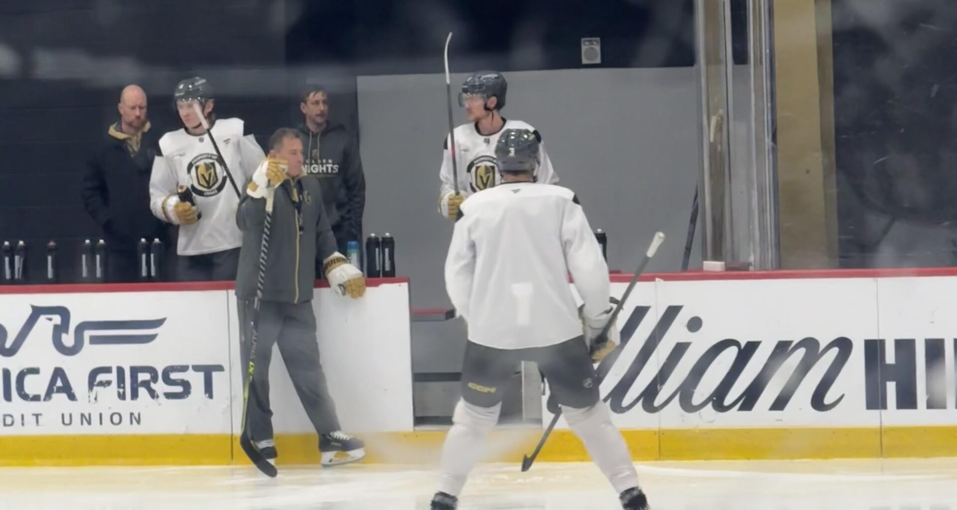 Eichel skating at practice today in regular gear at full pace. Looks good to go tomorrow hopefully.