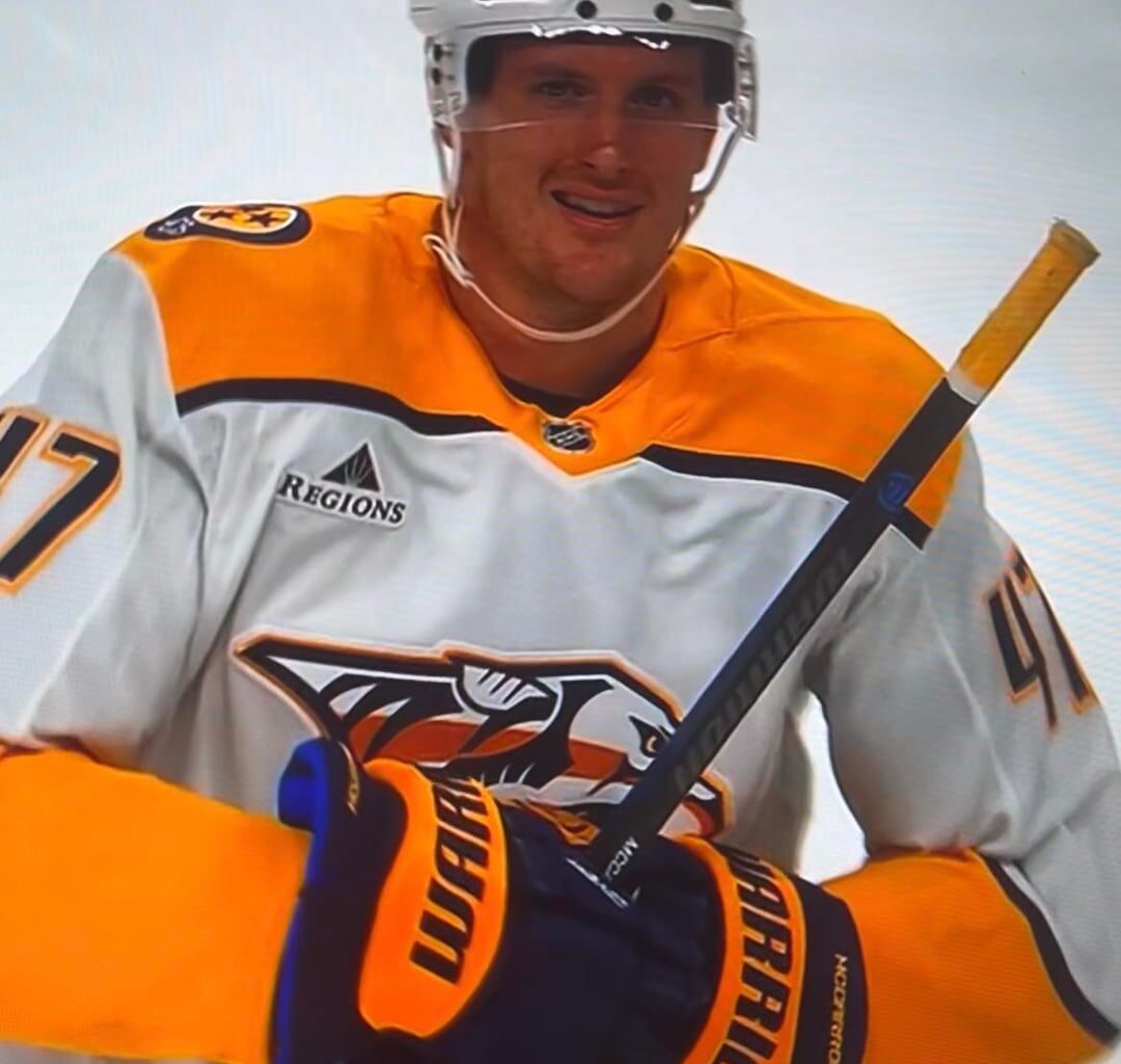 McCarron pretending his hand was hurt