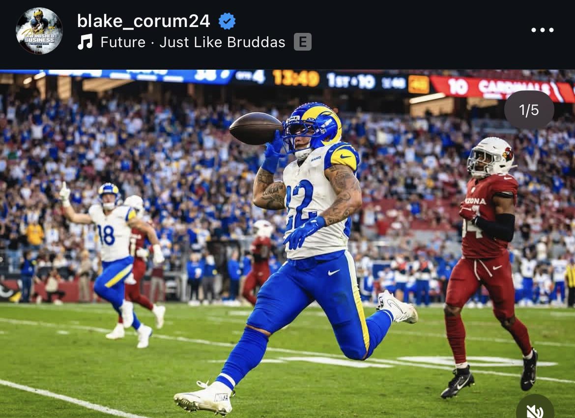 I love Blake Corum but, secure the ball until you’re in the endzone.