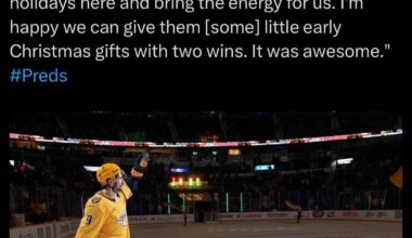 Your weekly /r/predators roundup for the week of December 18 - December 24, 2025