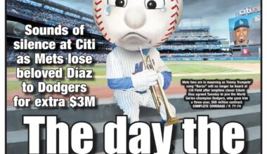 NY Post back cover on Edwin Diaz