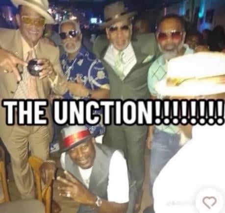 Kyle Lowry, Eric Gordon, Paul George and Andre Drummond on the floor at the same time