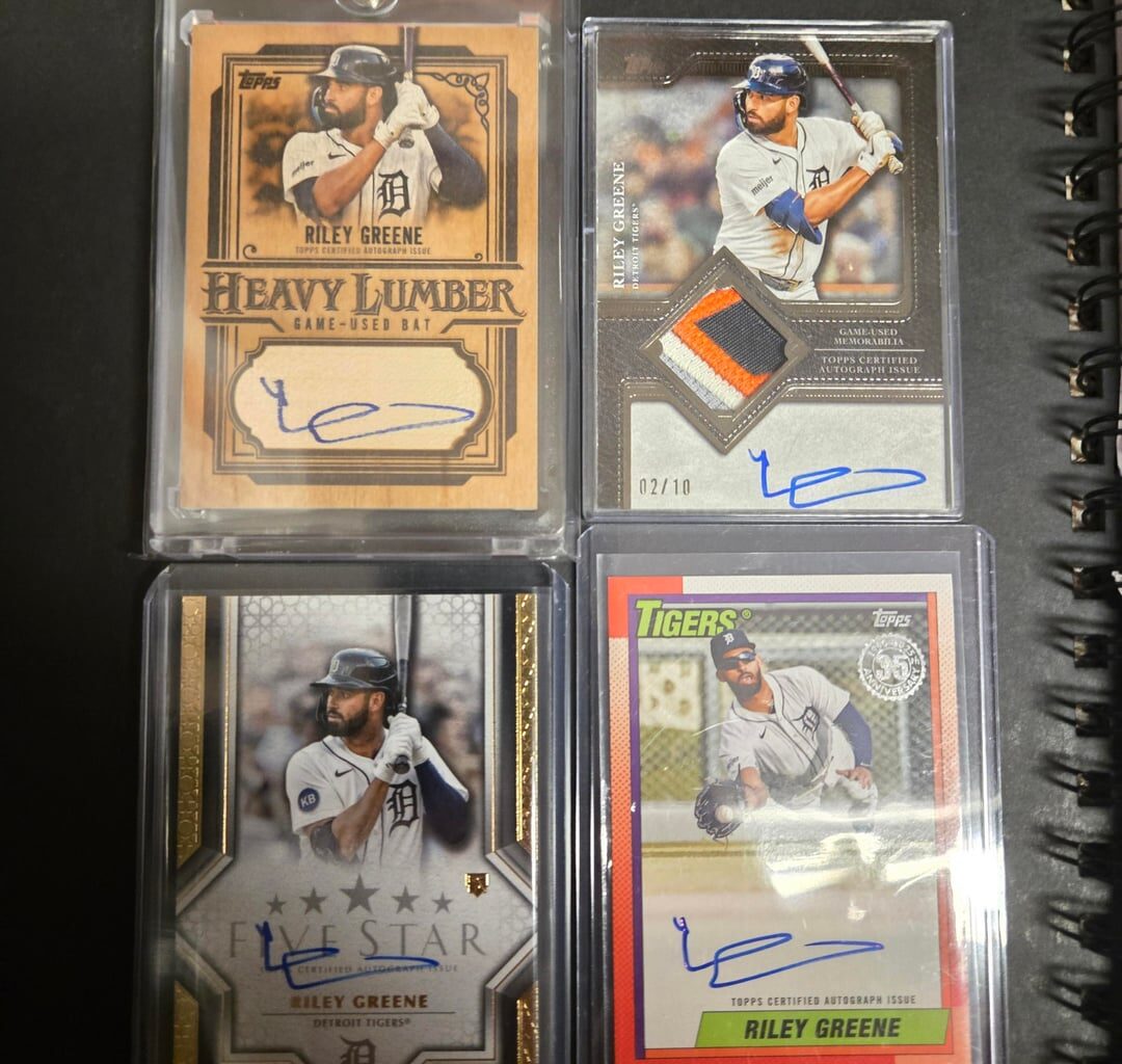 My Riley Greene card collection