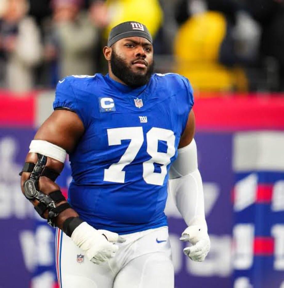 Giants OT Andrew Thomas in 2025 through 11 games played: