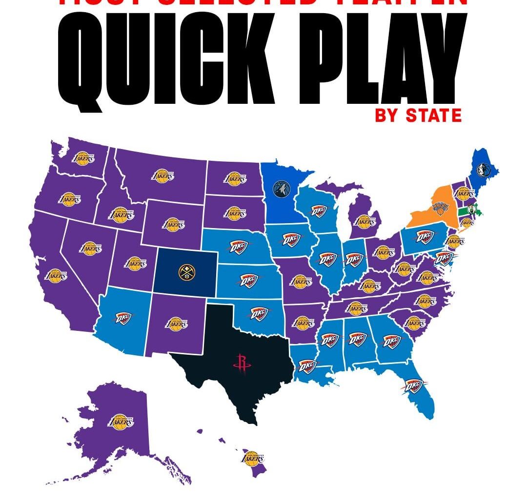 The most popular picks for Quick Play across the country 🗺️