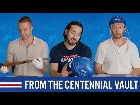 Mika, Gavi & Cools React to Old Hockey Equipment: From the Centennial Vault | Part 1