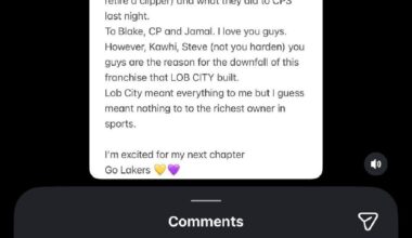 You know it's bad when BLAKE GRIFFIN isn't blaming fans for leaving😭😭😭