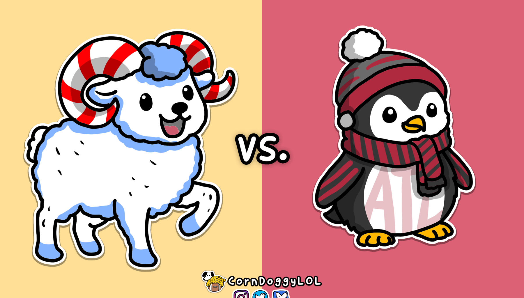 Atlanta Falcons Week 17 Matchup Doodle (Holiday Edition)