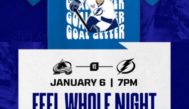 Giveaway at the Jan. 6th game