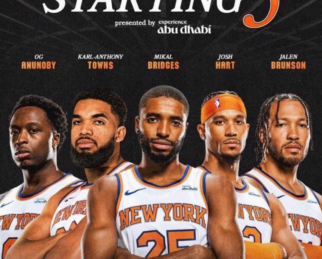Knicks starting five! 😎👍🧨 💥
