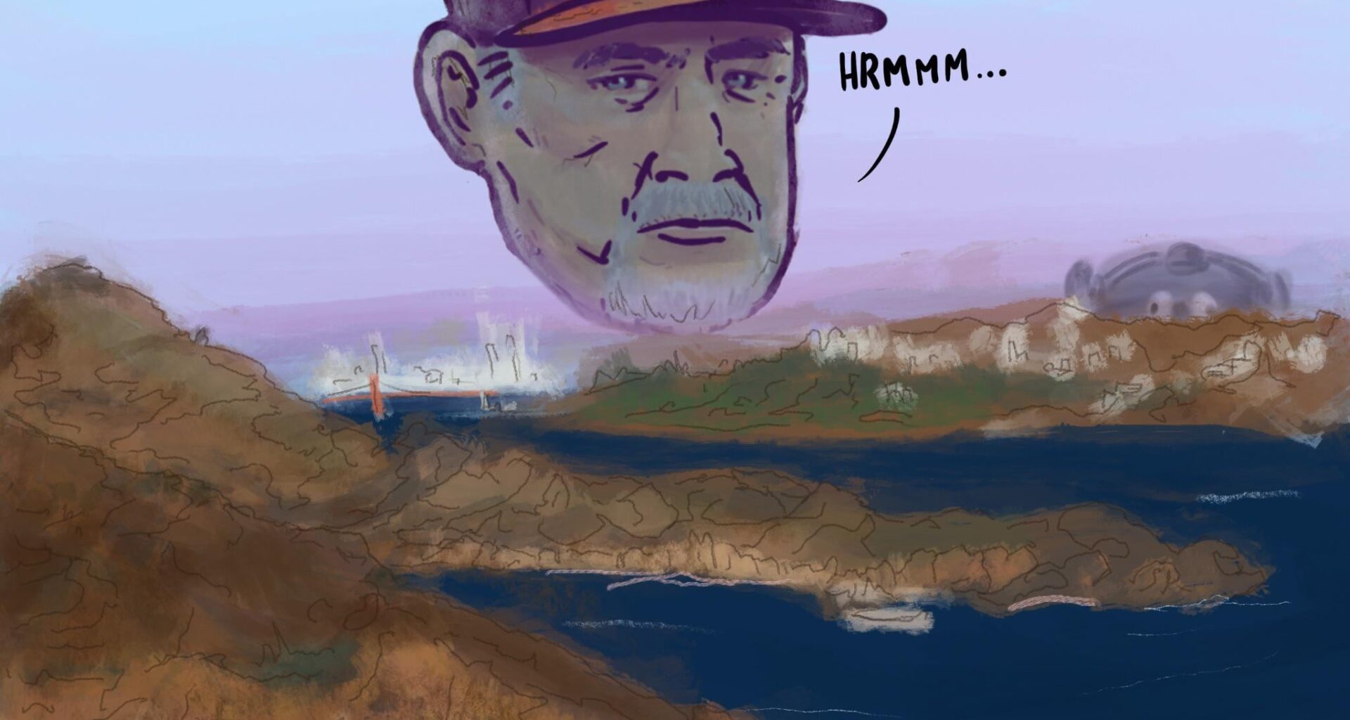 [fan art] Drawing Bruce Bochy’s head bigger every week until February: Week 6