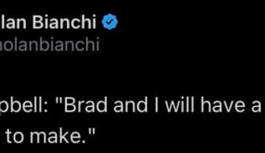 Dan Campbell: "Brad and I will have a lot of decisions to make."