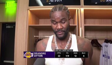 DeAndre Ayton: "I'm trying to play every game like it's my last. Hearing all the noise, especially after the first game. It just brought a lot of fumes to my fire. I just lock in on this defensive end and the other end I don't worry about too much except setting screens and rolling."