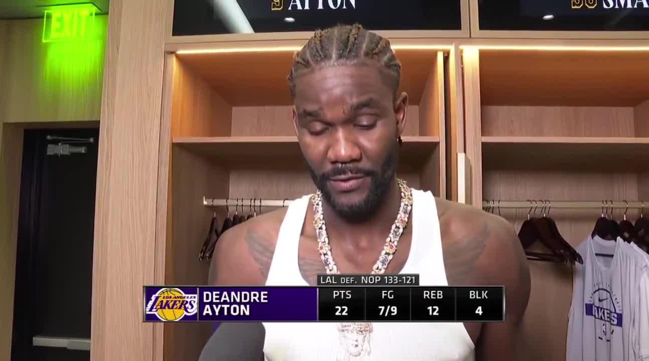 DeAndre Ayton: "I'm trying to play every game like it's my last. Hearing all the noise, especially after the first game. It just brought a lot of fumes to my fire. I just lock in on this defensive end and the other end I don't worry about too much except setting screens and rolling."