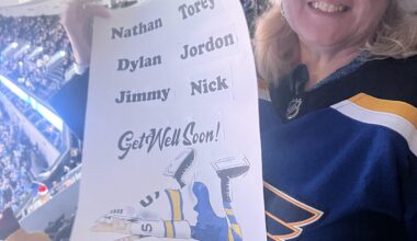 My Poster at tonight’s game(made the Jumbotron!)