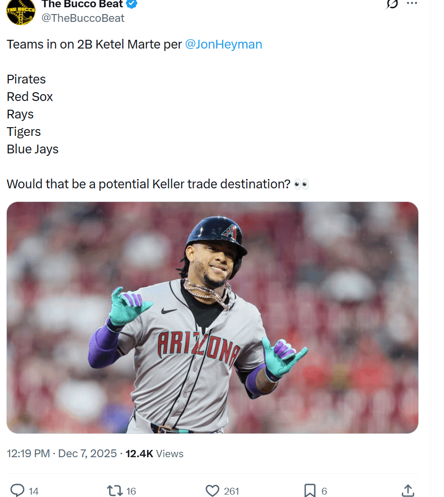 Heyman: Pirates in on Ketel Marte
