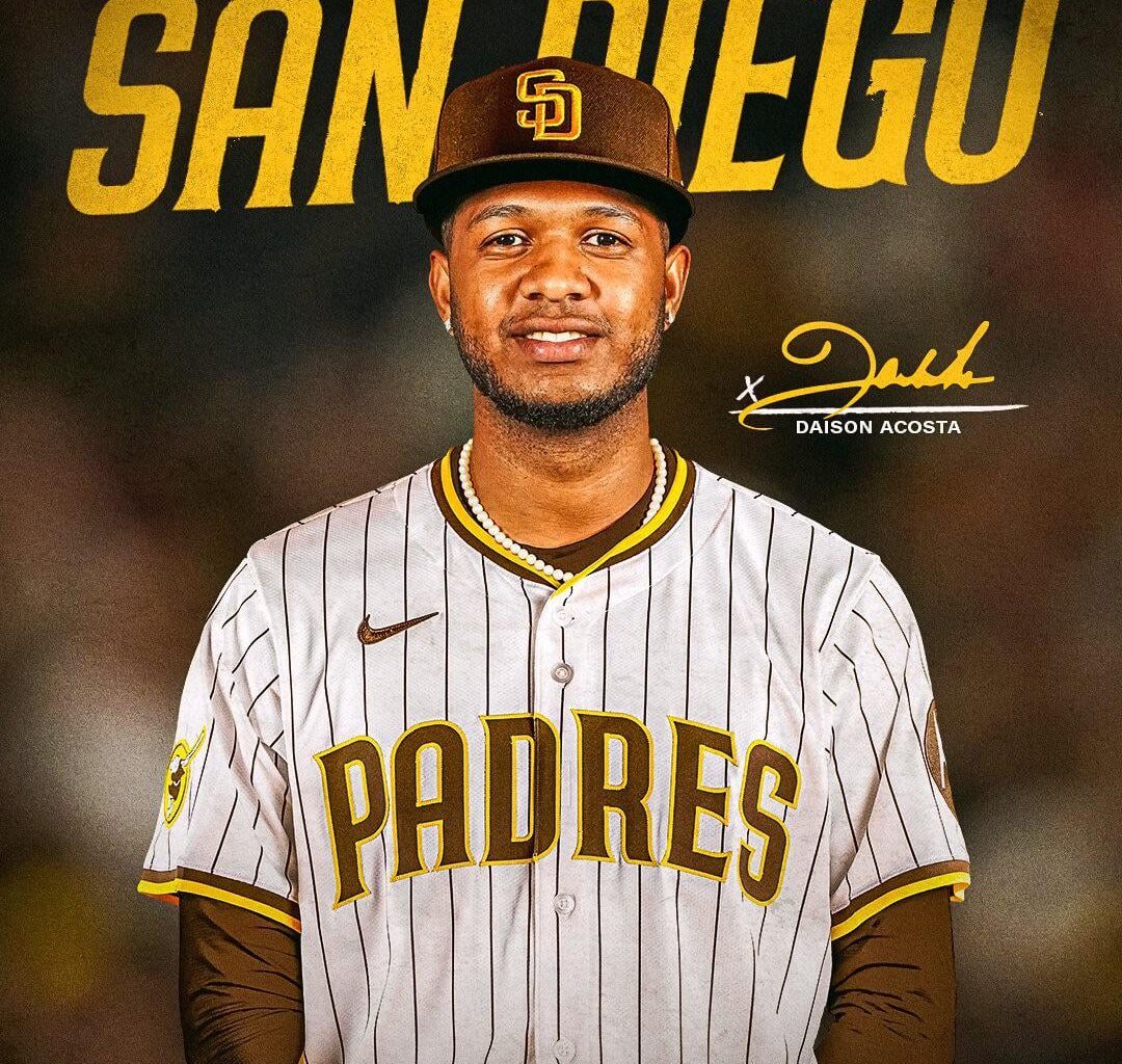 [Padres] Welcome to San Diego, Daison! We have signed right-handed pitcher Daison Acosta to a one-year contract through the 2026 season.