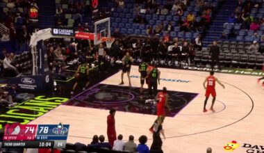 Shae gets the 2nd half going with back-to-back threes