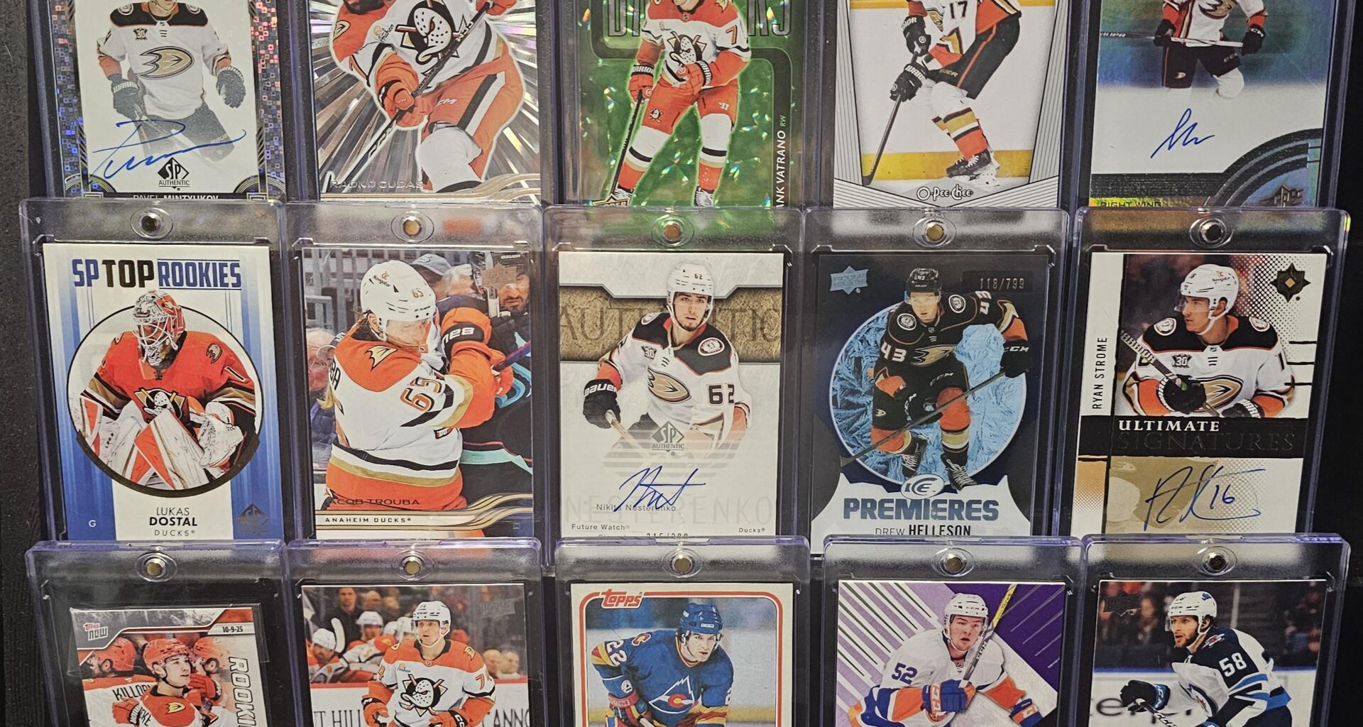 I started collecting cards recently and went all in on the 25/26 Ducks.