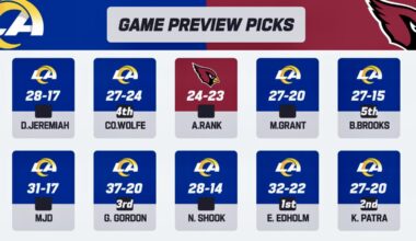 Rams Week 14 picks vs. Cardinals