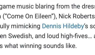 Official pledge to make “Come On Eileen” the unofficial anthem of the Leafs